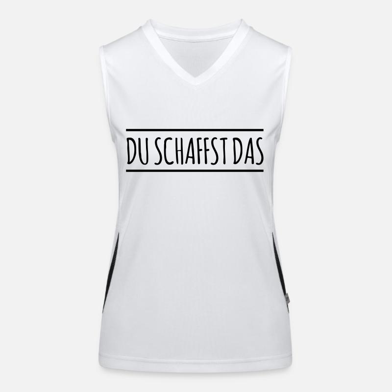 Du schaffst das - Linie Funktionelles Kontrast-Tank Top für Frauen