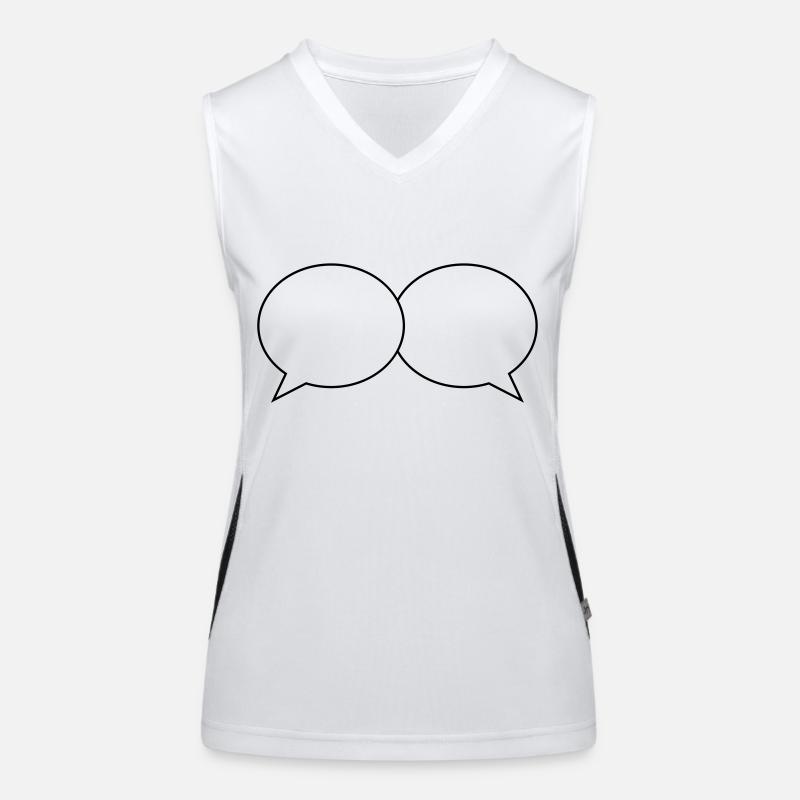 bubbles design Women's Functional Contrast Tank Top