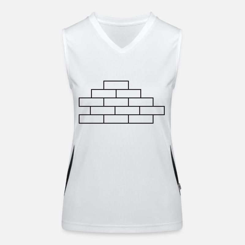 Mauer Funktionelles Kontrast-Tank Top für Frauen