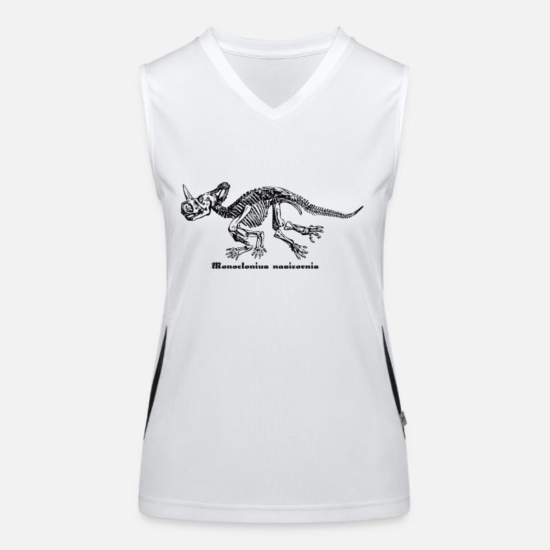 Dinosaur Monoclonius, design de Mondwinkel Débardeur respirant contrasté Femme