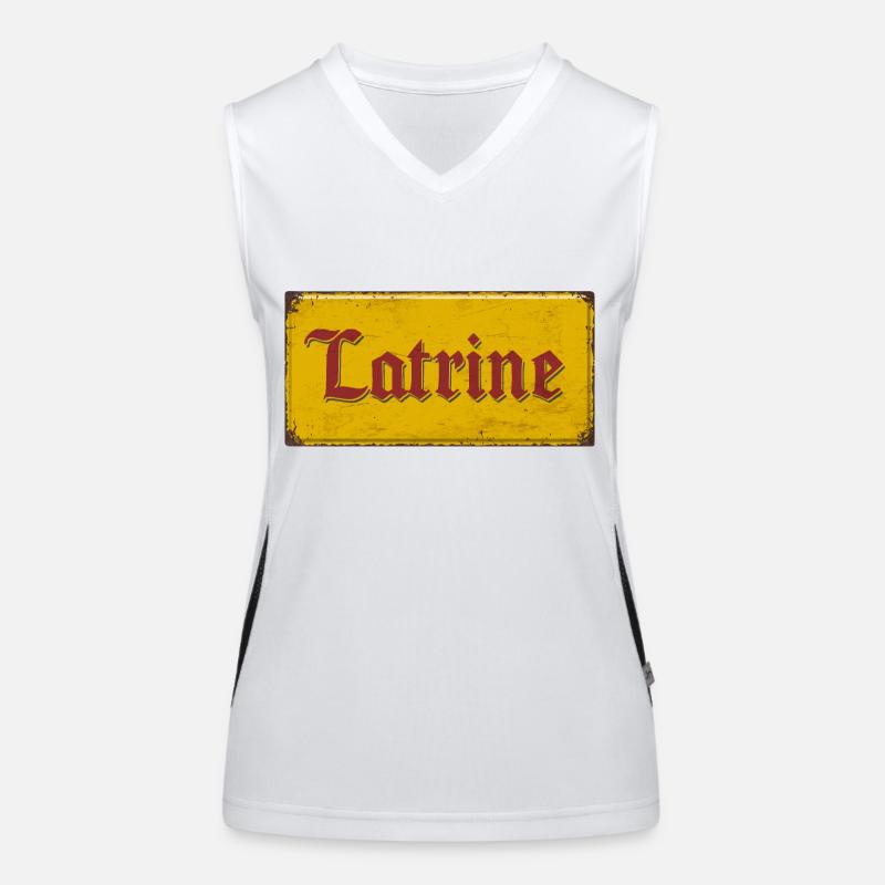Latrine Funktionelles Kontrast-Tank Top für Frauen