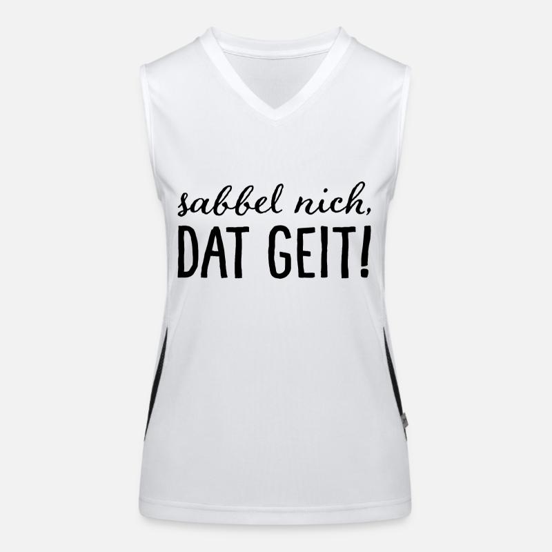 Sabbel nich, dat geit! Funktionelles Kontrast-Tank Top für Frauen
