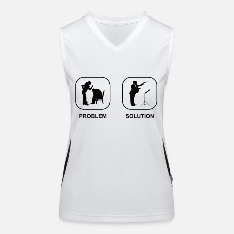 Dirigenten Geschenk Dirigieren Musik Dirigent Funktionelles Kontrast-Tank Top für Frauen