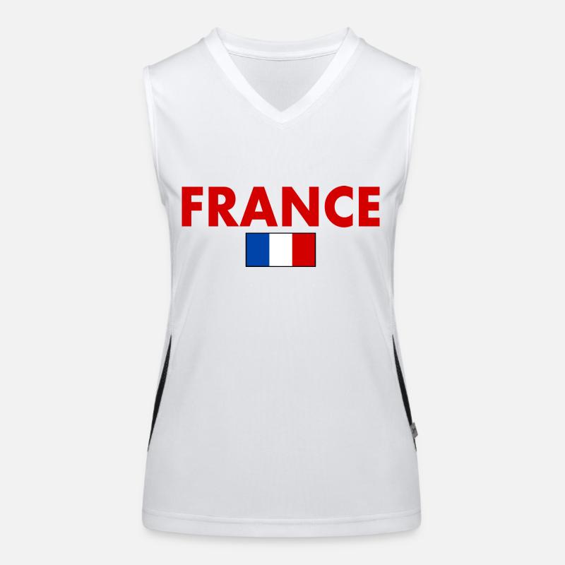 France Women's Functional Contrast Tank Top