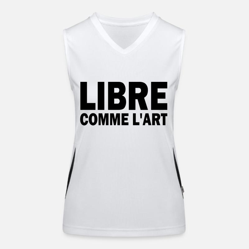 libre comme l art Débardeur respirant contrasté Femme