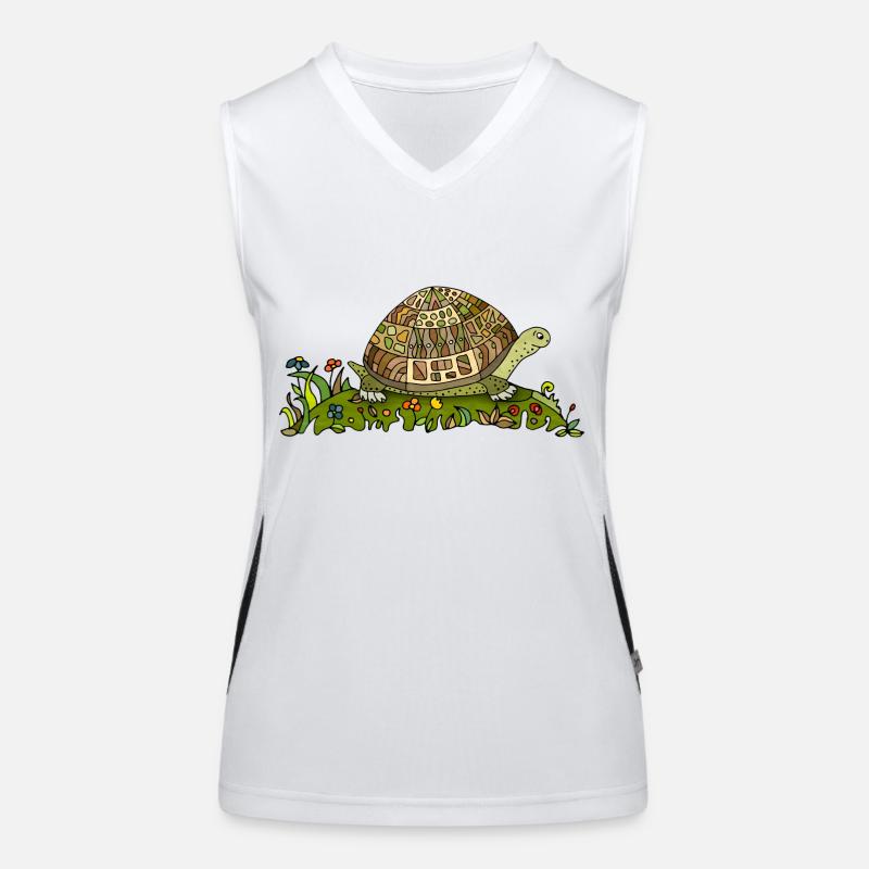 Tortue Débardeur respirant contrasté Femme