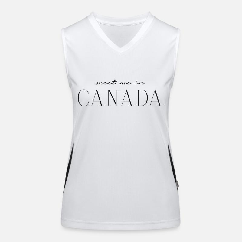 Rencontrez-moi au Canada - Kanada Débardeur respirant contrasté Femme