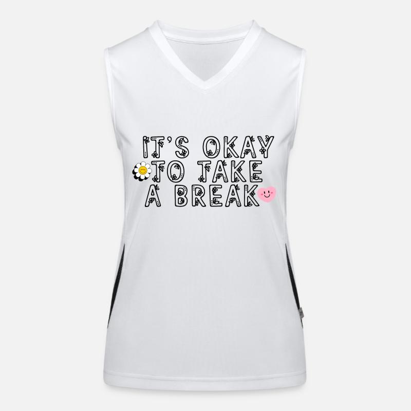 It ́s ok to take a break Women's Functional Contrast Tank Top