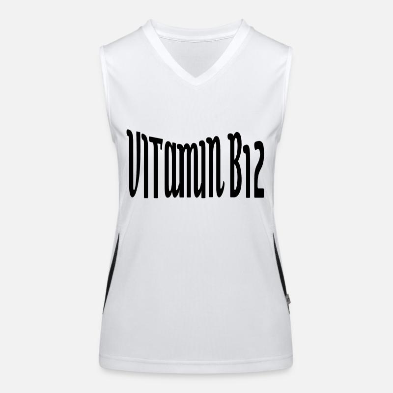 Vitamine B12 Débardeur respirant contrasté Femme
