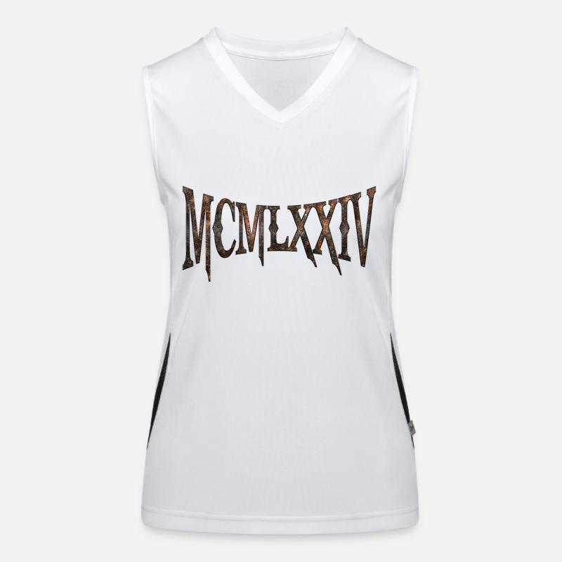 MCMLXXIV 1974 50th Birthday B-Day Birthday Gift Women's Functional Contrast Tank Top