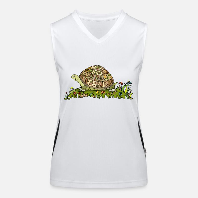 Tortue Débardeur respirant contrasté Femme
