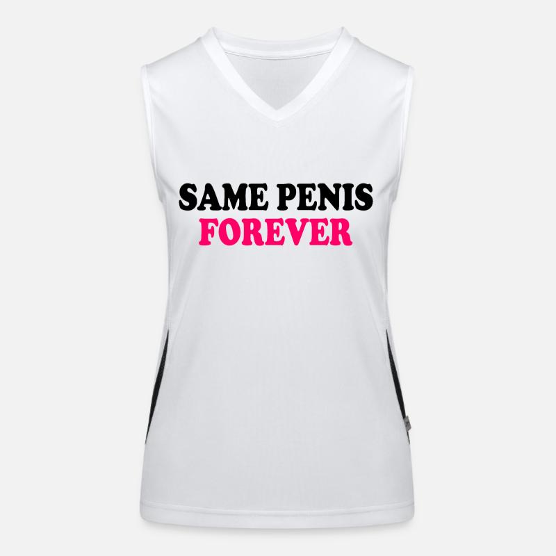 Same penis forever Débardeur respirant contrasté Femme