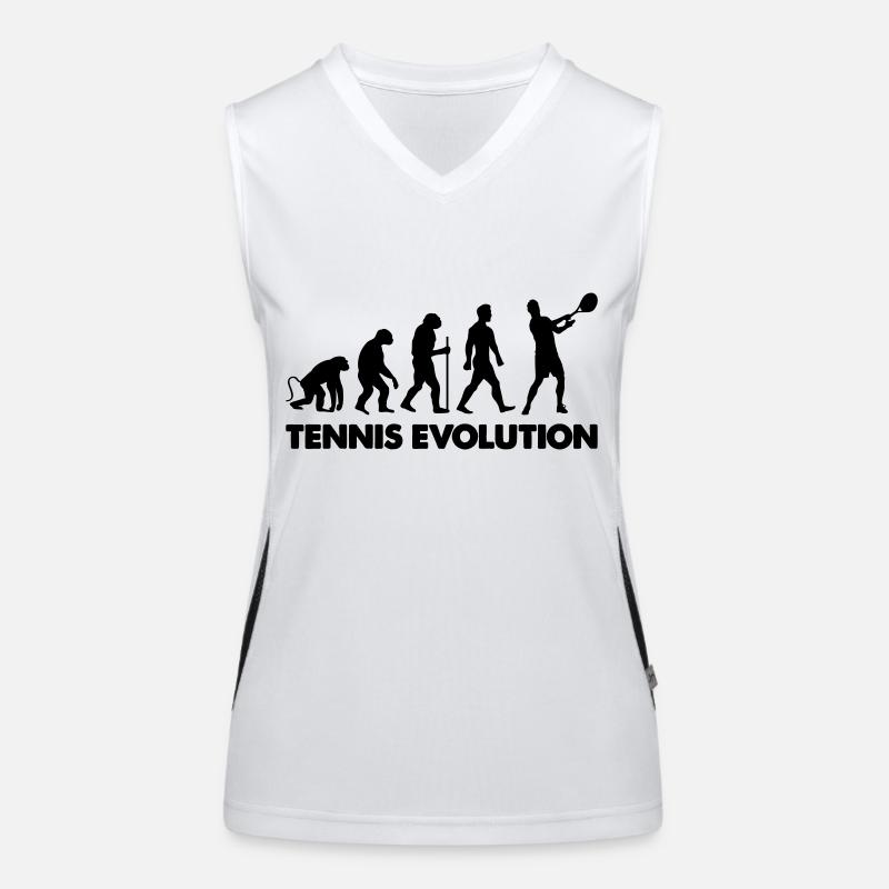 tennis evolution Funktionelles Kontrast-Tank Top für Frauen