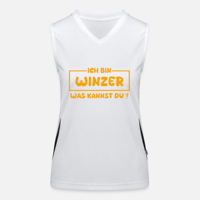 Beruf Winzer Funktionelles Kontrast-Tank Top für Frauen