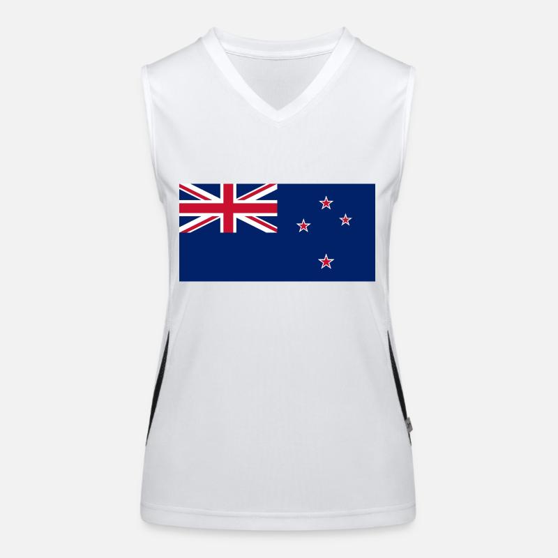 Neuseeland Funktionelles Kontrast-Tank Top für Frauen