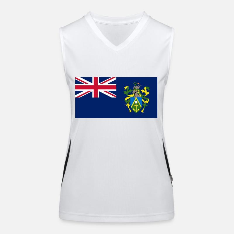 Pitcairninseln Funktionelles Kontrast-Tank Top für Frauen