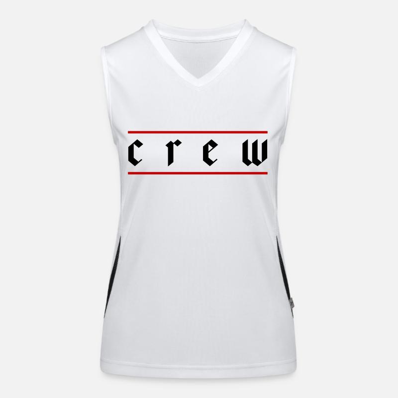 Crew Funktionelles Kontrast-Tank Top für Frauen