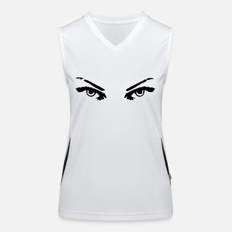 eyes 01 Women's Functional Contrast Tank Top