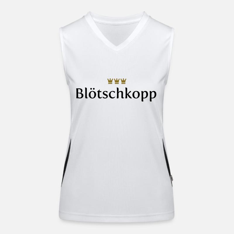 Blötschkopp (Köln / Kölsch / Carnaval) Débardeur respirant contrasté Femme