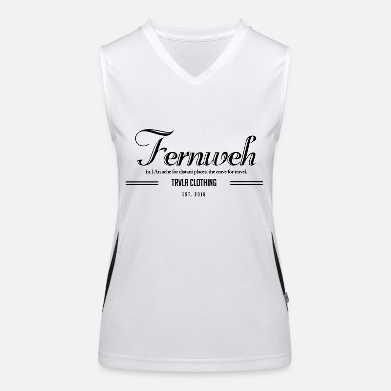 Fernweh_LogoShirt Funktionelles Kontrast-Tank Top für Frauen