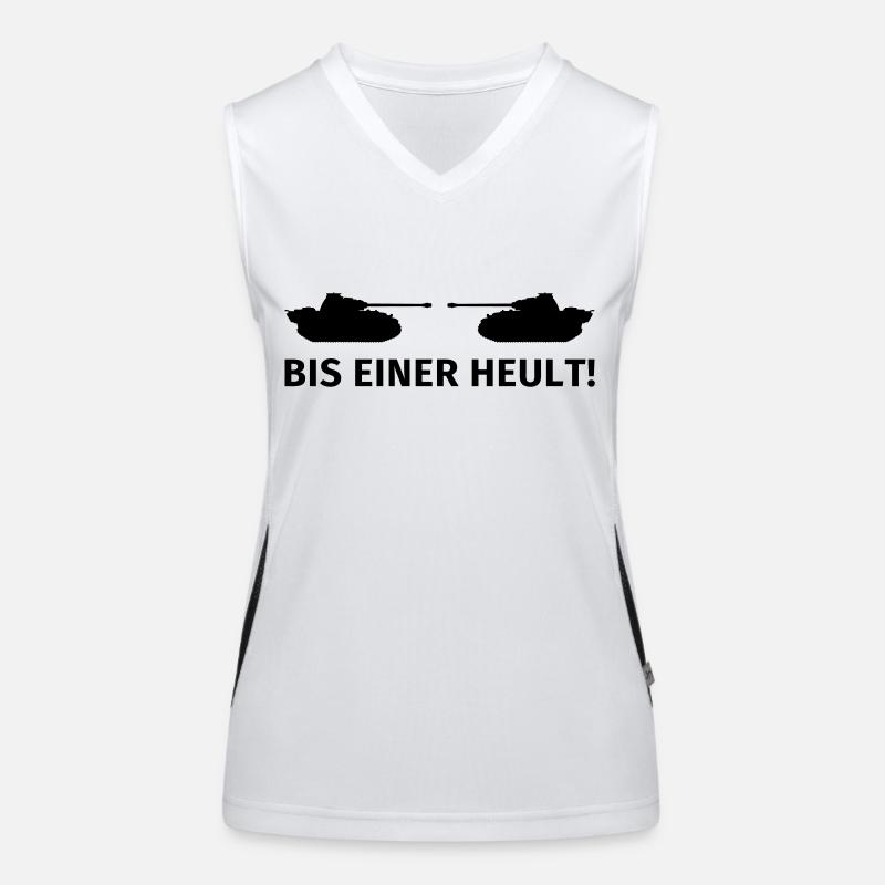 Bis einer heult Funktionelles Kontrast-Tank Top für Frauen