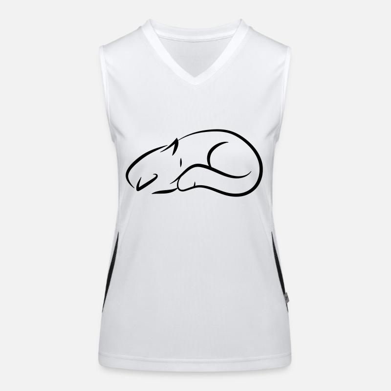 Katze Funktionelles Kontrast-Tank Top für Frauen