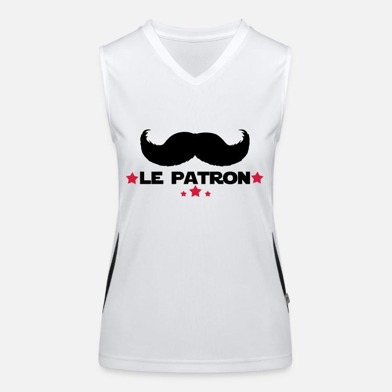 le patron Débardeur respirant contrasté Femme