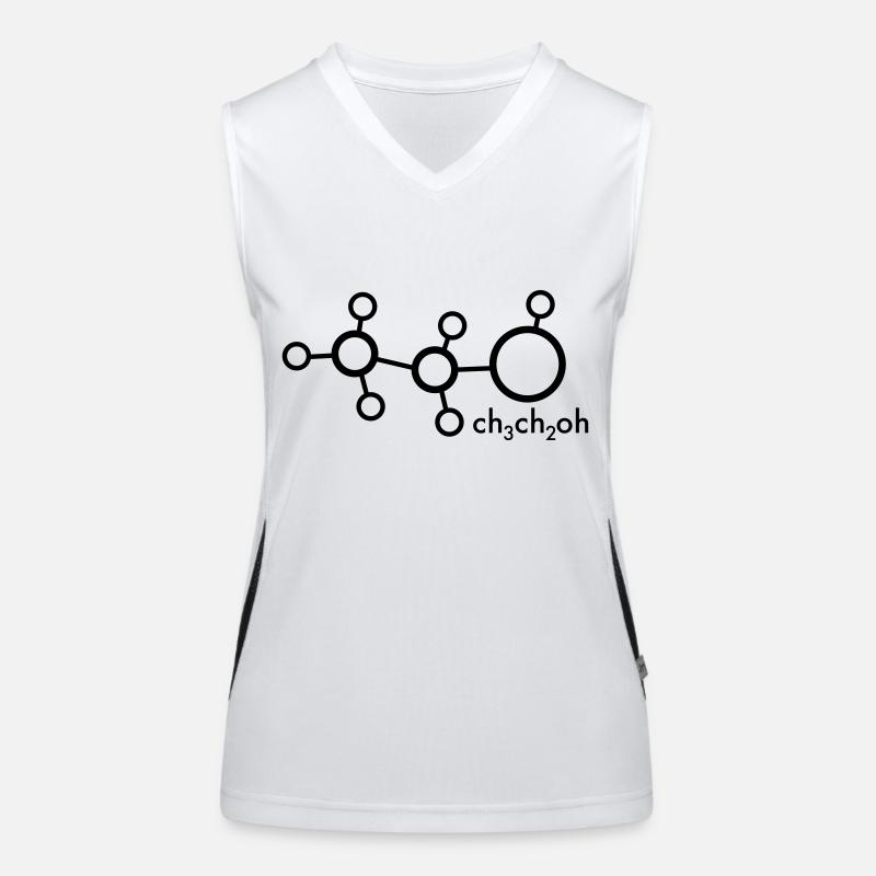 Alcohol (ch3ch2oh) Women's Functional Contrast Tank Top