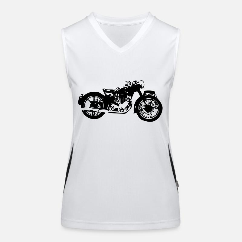 Old moto2 Women's Functional Contrast Tank Top