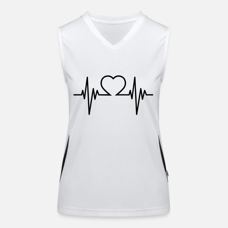 Heart Pulse Women's Functional Contrast Tank Top