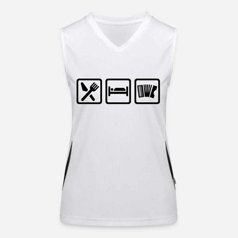 Akkordeon Funktionelles Kontrast-Tank Top für Frauen