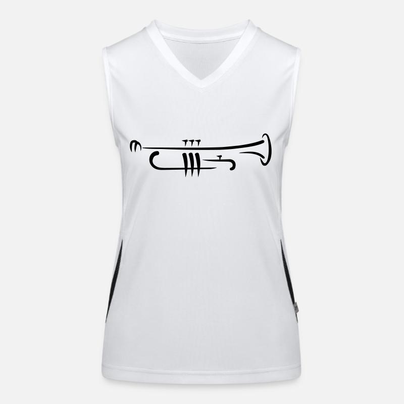 Trompete Funktionelles Kontrast-Tank Top für Frauen