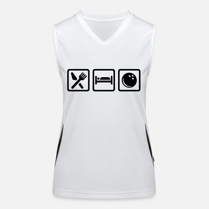 Bowling Funktionelles Kontrast-Tank Top für Frauen