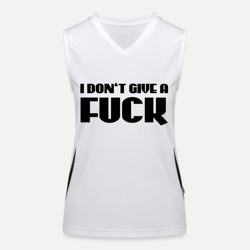 I don't give a Fuck Funktionelles Kontrast-Tank Top für Frauen