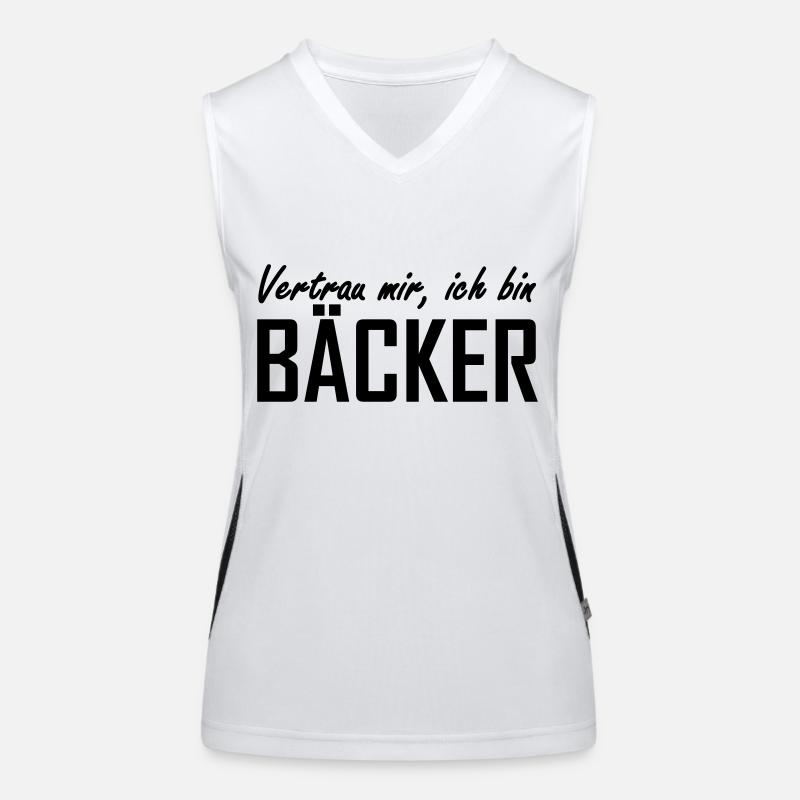 Bäcker Funktionelles Kontrast-Tank Top für Frauen