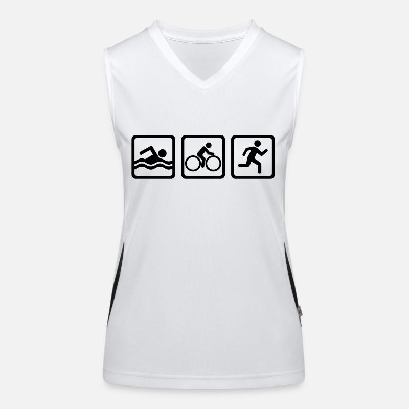 Triathlon Débardeur respirant contrasté Femme