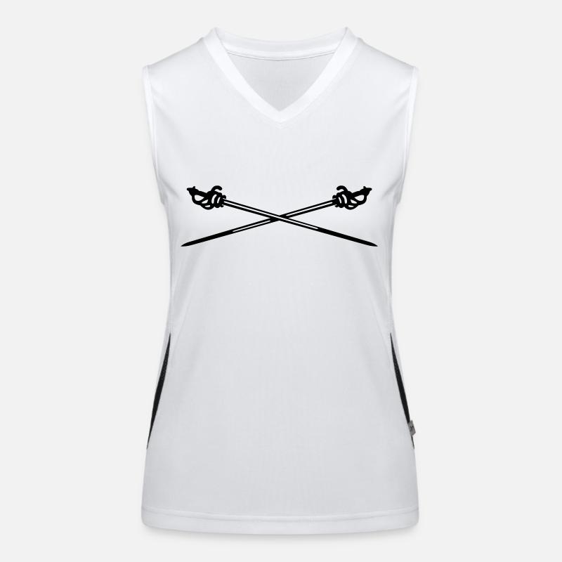 Fechten Funktionelles Kontrast-Tank Top für Frauen