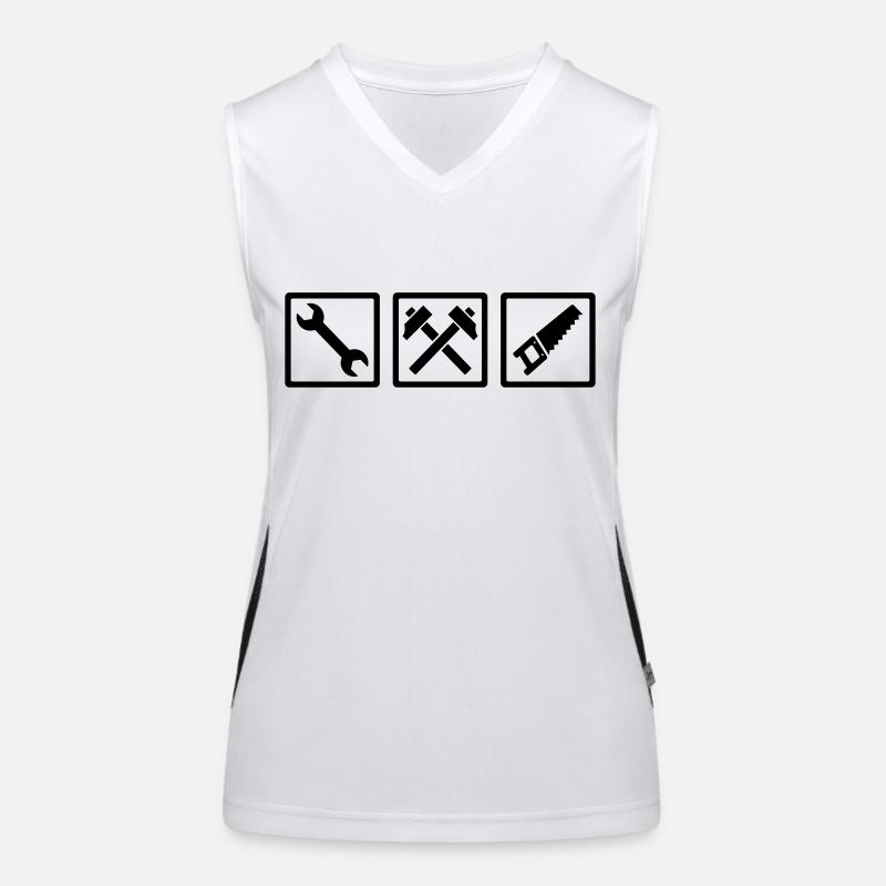 Handwerker Funktionelles Kontrast-Tank Top für Frauen