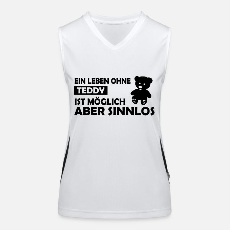 ein leben ohne teddy Funktionelles Kontrast-Tank Top für Frauen
