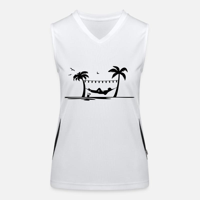 Sommer - Hängematte Funktionelles Kontrast-Tank Top für Frauen