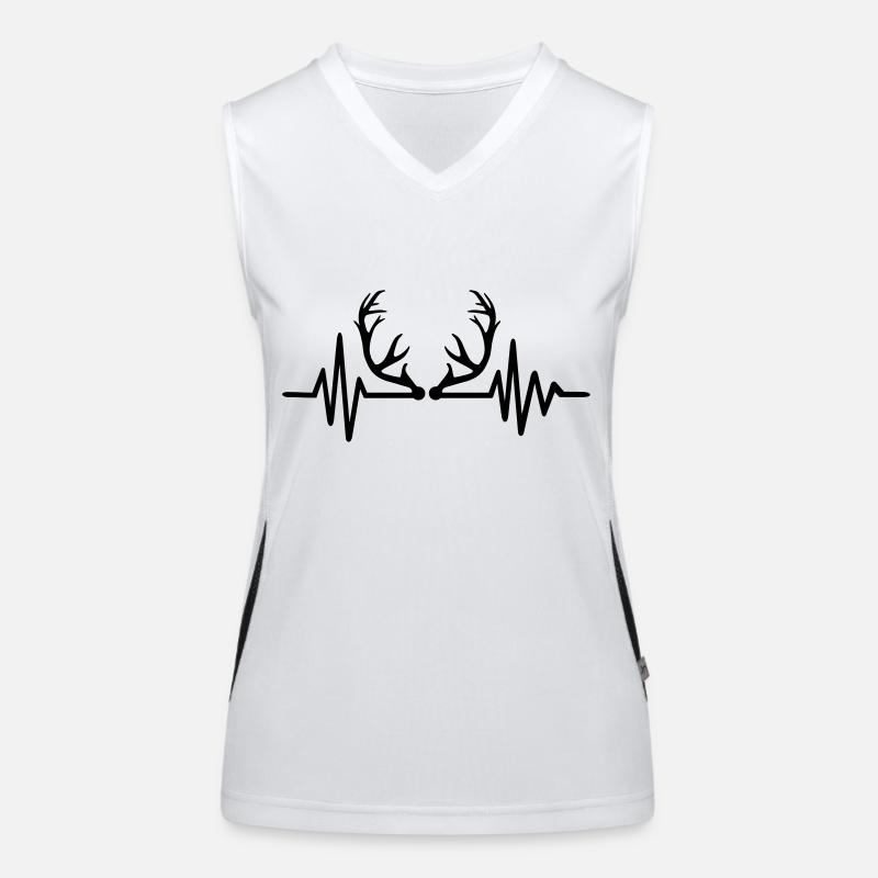 Geweih Funktionelles Kontrast-Tank Top für Frauen