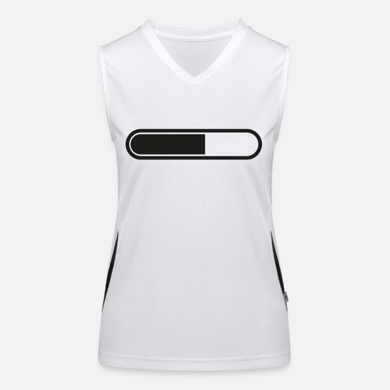 Charging bar Loading battery Women's Functional Contrast Tank Top