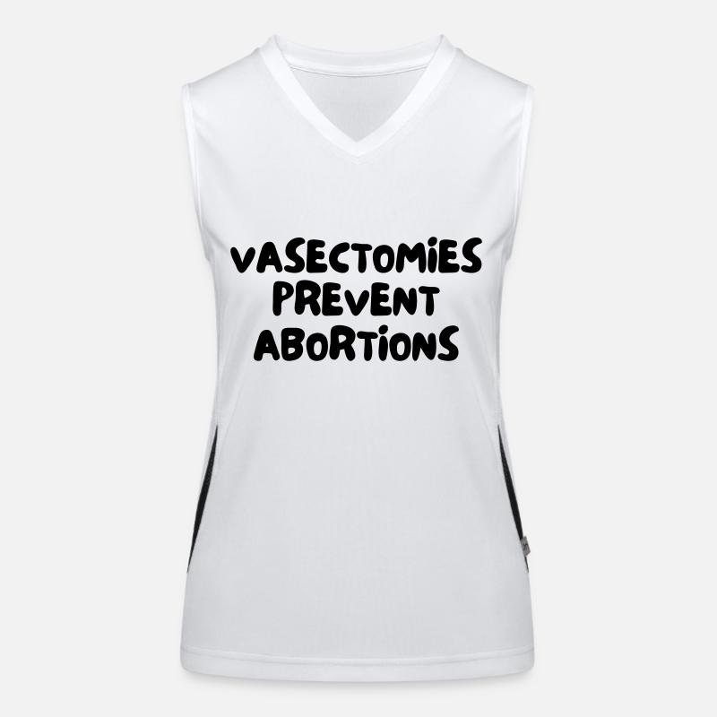 VASECTOMIES PREVENT ABORTIONS Women's Functional Contrast Tank Top