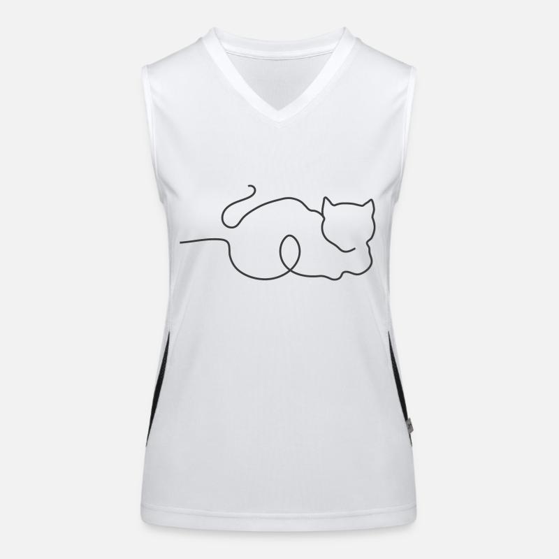 Trait de chatOneline Débardeur respirant contrasté Femme