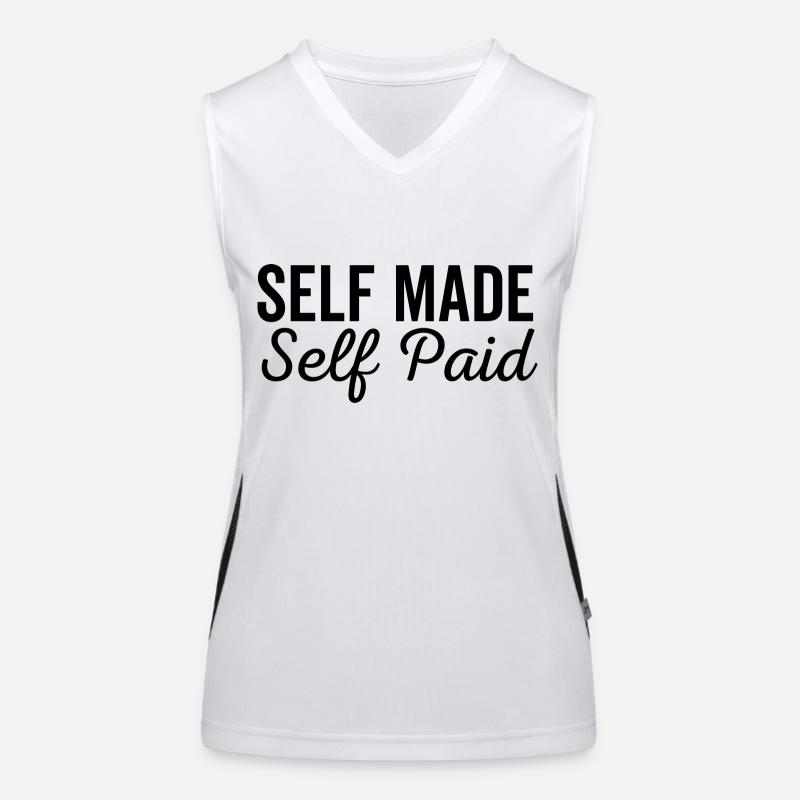 Self Made Auto-payé Débardeur respirant contrasté Femme