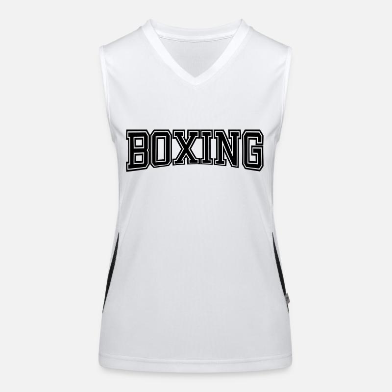 BOXE Design Old School Top sportivo da donna in contrasto cromatico