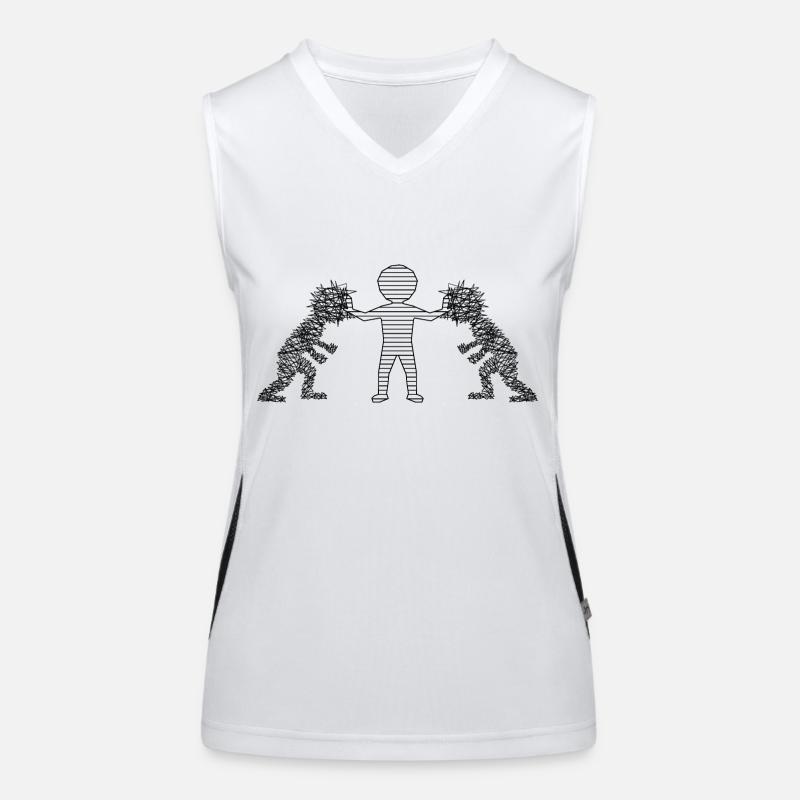Conflict resolution Women's Functional Contrast Tank Top