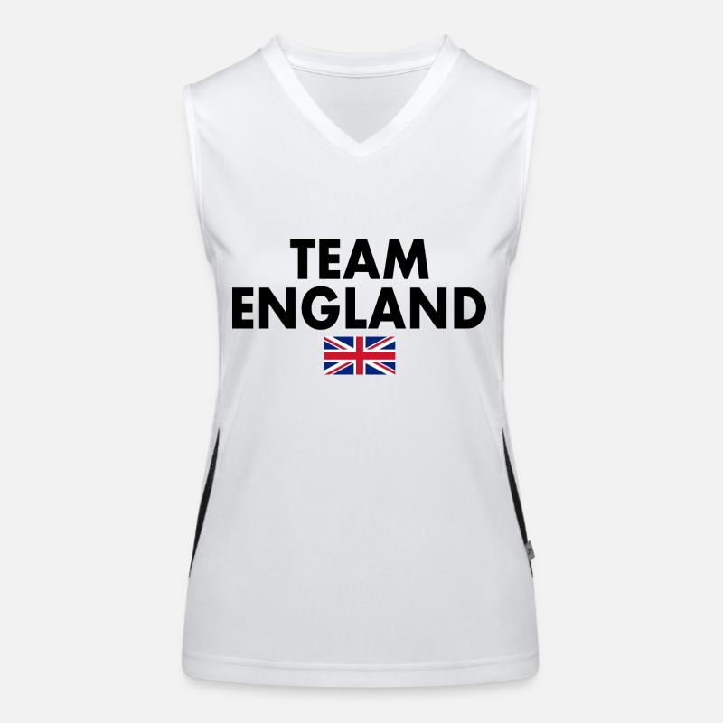 Team england Débardeur respirant contrasté Femme