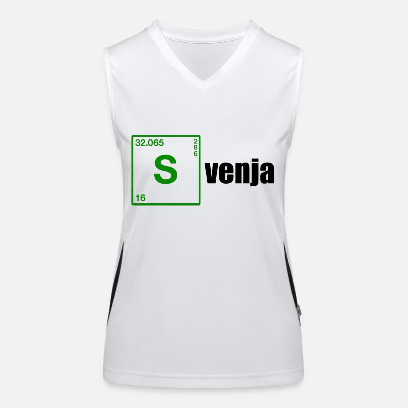 Svenja First name black Women's Functional Contrast Tank Top