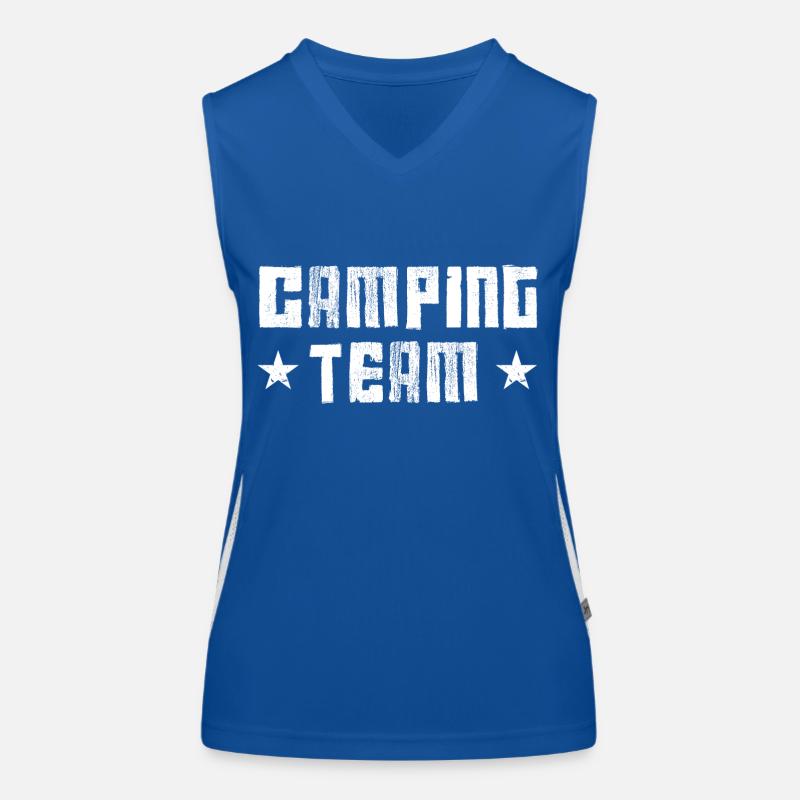 Camping Team Funktionelles Kontrast-Tank Top für Frauen